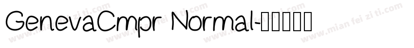 GenevaCmpr Normal字体转换
